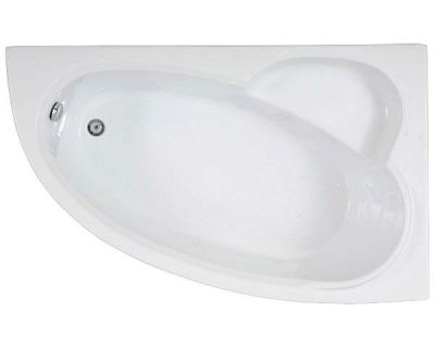 Акриловая ванна BAS Сагра 160х100 правая на каркасе с сифоном