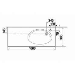 Умывальник Roca ETNA 80x38.5, 732700A000
