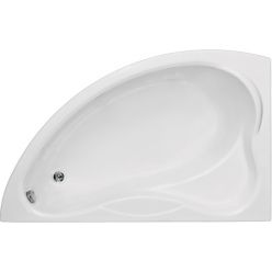 Акриловая ванна BAS Вектра 150x90 левая/правая на каркасе с сифоном
