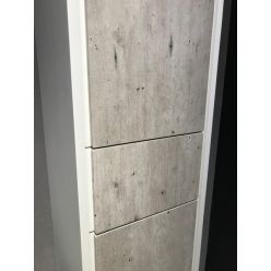 Шкаф пенал Roca Ronda левый, бетон/бел ZRU9303005