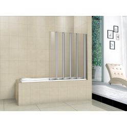 Шторка для ванны BAS Good Door SCREEN GR5-120-C-WE , 120 см складная прозрачная