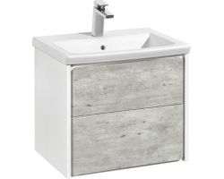 Тумба с умывальником Roca Ronda 70 бетон/бел ZRU9303003 + 327471000