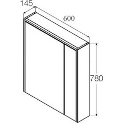 Зеркало шкаф Roca Ronda 60 ZRU9303007