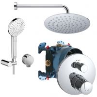 Комплект для душа с термостатом Ideal Standard CERATHERM 100 6 в 1 BD006XC для скрытого монтажа	