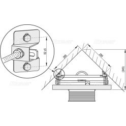 Комплект крепления для инсталляций AlcaPlast в угол M918