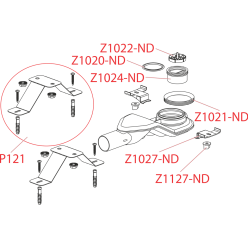 Экстра низкий сифон DN40 и комплект регулируемых ног AlcaPlast APZ-S6