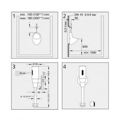 Кран смывной сенсорный 6V для писсуара Schell Schelltronic 011130699