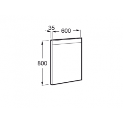 Зеркало Roca PRISMA 60x80 см BASIC, 812257000 с подсветкой