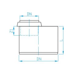 Переходник 50/110 PlastBrno CRBA500