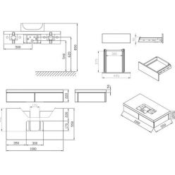 Тумба Ravak SD Formy 1200 белая, X000001031