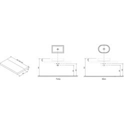 Столешница Ravak под раковину I 800 белая