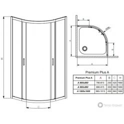 Душевой уголок Radaway Premium Plus A 80×80х190 (30413-01-01N)