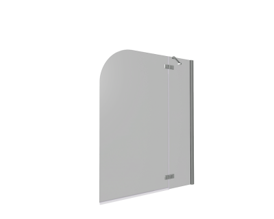 Шторка для ванны BAS Good Door SCREEN 2H-100-C-CH, 100x140 см распашная