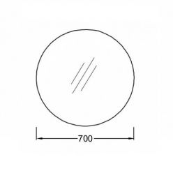 Зеркало с подсветкой 70 см Jacob Delafon EB1454-NF