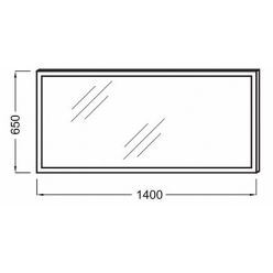 Зеркало с подсветкой 140 см Jacob Delafon Parallel EB1446-NF