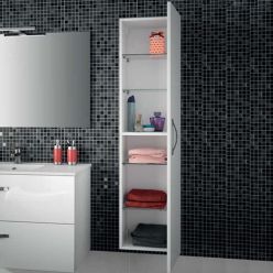 Подвесной шкаф-пенал  Jacob Delafon Ola белый 35x140 см EB396-J5