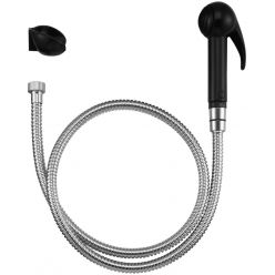 Гигиенический душ JACOB DELAFON с держателем из ABS черного цвета и гибким шлангом 1,25 м E75089-CP