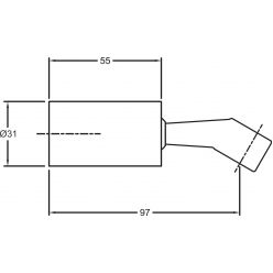 Держатель для душа Jacob Delafon Fairfax E75094-CP поворотный