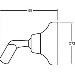 Держатель для душа Jacob Delafon Fairfax E75093-CP поворотный