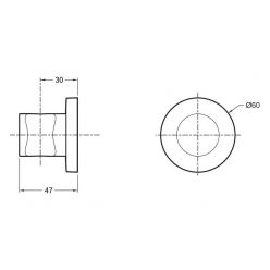 Держатель для ручного душа Jacob Delafon Modulo 8466D-CP