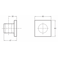 Держатель для ручного душа Jacob Delafon Modulo 8468D-CP