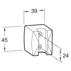 Держатель для ручного душа Jacob Delafon E75063-CP