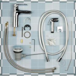 Смеситель для умывальника с псевдобиде Jacob Delafon Kumin E99465-CP