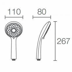 Ручной душ Jacob Delafon Awaken Organic 110 E72421RU-CP три режима