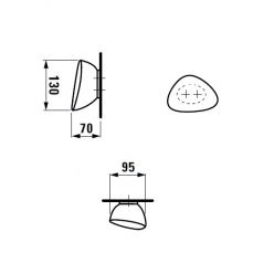 Крючок Laufen Alessi One, цвет белый 8709760000001
