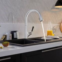 Смеситель для кухни Jacob Delafon Malleco E562-CP с вытяжным изливом