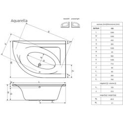 Акриловая ванна Excellent Aquarella 170x110 левая WAEX.AQRL17WH