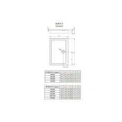 Душевой поддон Radaway Doros D Compact 100x90x11.5 SDRD1090-05