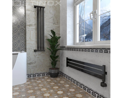 Дизайн-радиатор отопления Stinox San Remo Design 23x120 черный глянец