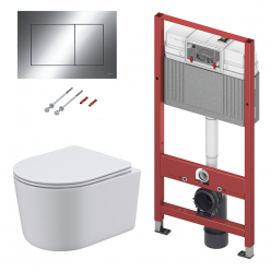 Комплект: инсталляция TECE tecebase 9400412 с подвесным унитазом Roxen Simple