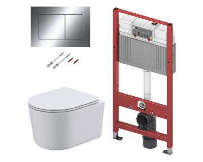 Комплект: инсталляция TECE tecebase 9400412 с подвесным унитазом Roxen Simple