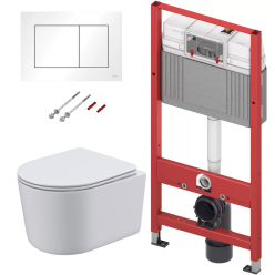 Комплект: инсталляция TECE tecebase 9400413 с подвесным унитазом Roxen Simple