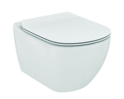 Унитаз подвесной Ideal Standard Tesi Aquablade T0079V1+T3527V11 белый матовый с сиденьем микролифт