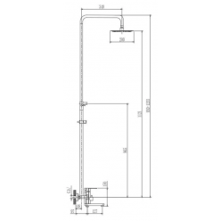 Душевая система Haiba HB24806 нержавеющая сталь