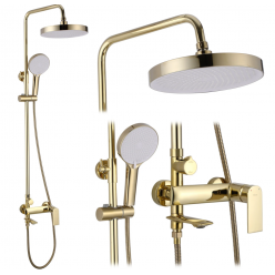 Душевая система Rea Veneta gold P7842 золото