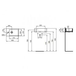 Умывальник Ideal Standard Strada K081701, 45x27 см