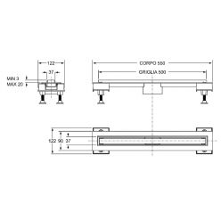 Душевой лоток Bonomini L 80 см (6825HX80S)