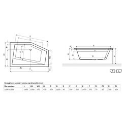 Акриловая ванна Excellent VESPER 160x100 правая WAEX.VEP16WH