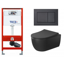 Система инсталляции TECEbase kit 9400407 с кнопкой и подвесным унитазом Bocchi V-Tondo Compacto 
