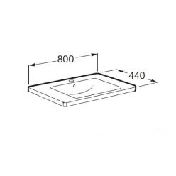 Умывальник Roca Unik The Gap 80х44 (7327470000)