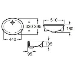 Умывальник Roca Neo Selene 51x39,5 322307000