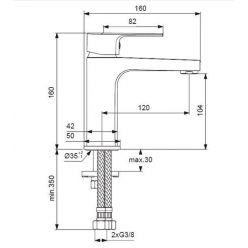   Комплект смесителей для ванны Ideal Standard ESLA BC264AA хром	