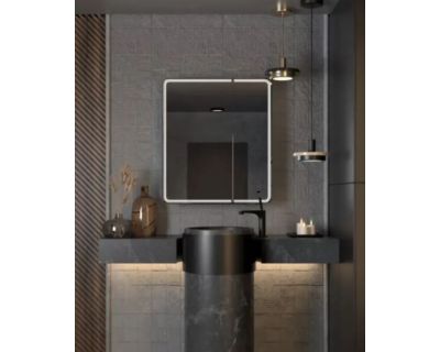 Зеркало-шкаф Axus Glory 80x80, с подсветкой, сенсор