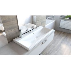 Умывальник Elite 120х45 мебельный/подвесной без крепления, белый