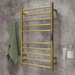 Полотенцесушитель Roxen Caspia 50x79 электрический, PVD gold brush