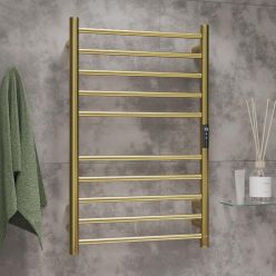 Полотенцесушитель Roxen Caspia 50x79 электрический, PVD gold brush